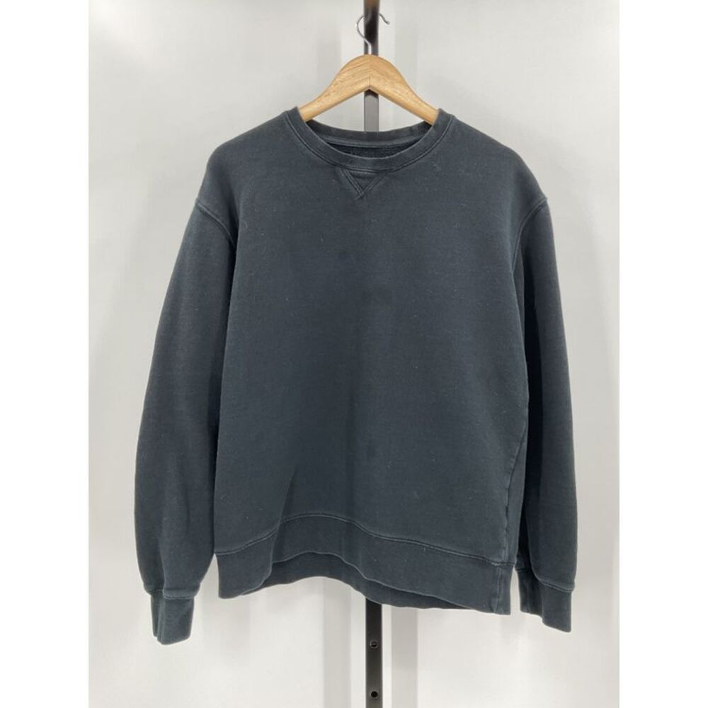 Quince Black Crew Neck Sweater Soft Knit Casual